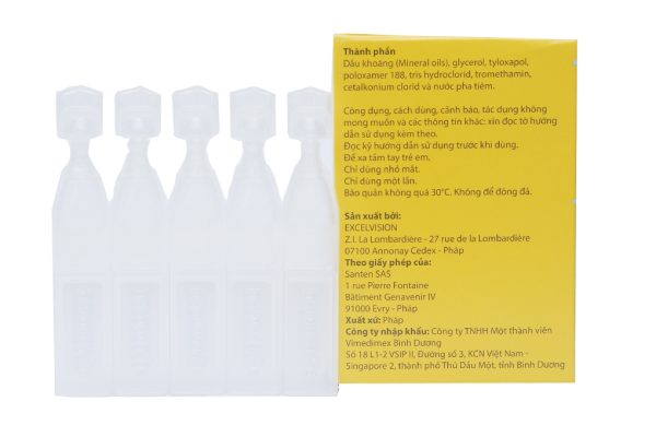 Nhũ tương nhỏ mắt Cationorm dưỡng ẩm, bôi trơn mắt (30 ống x 0,4ml)