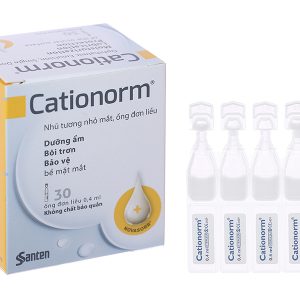 Nhũ tương nhỏ mắt Cationorm dưỡng ẩm, bôi trơn mắt (30 ống x 0,4ml)