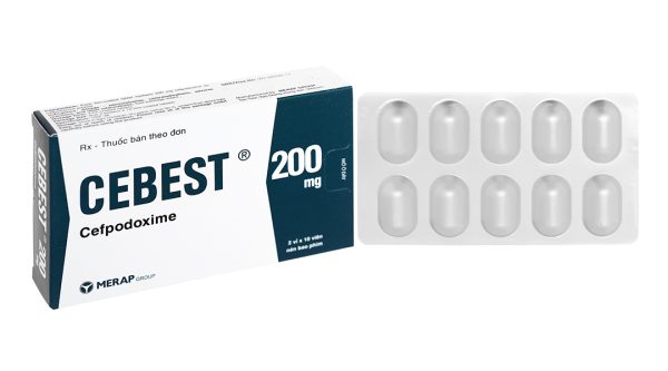 Cebest 200mg trị nhiễm khuẩn từ nhẹ đến trung bình (2 vỉ x 10 viên)