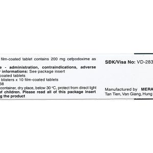 Cebest 200mg trị nhiễm khuẩn từ nhẹ đến trung bình (2 vỉ x 10 viên)