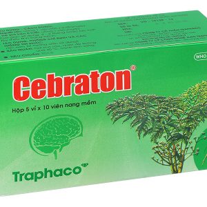 Cebraton phòng và điều trị suy giảm trí nhớ, suy nhược thần kinh (5 vỉ x 10 viên)