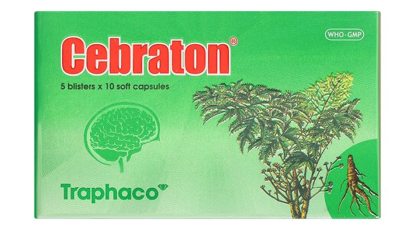 Cebraton phòng và điều trị suy giảm trí nhớ, suy nhược thần kinh (5 vỉ x 10 viên)