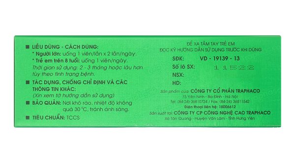 Cebraton phòng và điều trị suy giảm trí nhớ, suy nhược thần kinh (5 vỉ x 10 viên)