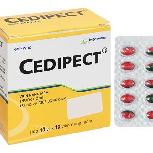 Cedipect trị triệu chứng ho khan hoặc kích ứng và giúp long đàm (10 vỉ x 10 viên)