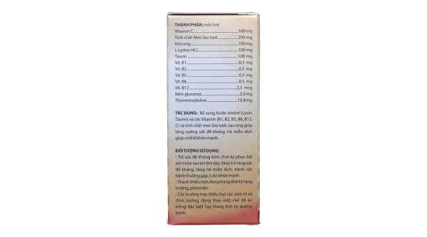 Siro Cee Thymo hỗ trợ tăng đề kháng chai 120ml