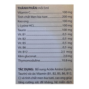 Siro Cee Thymo hỗ trợ tăng đề kháng chai 120ml