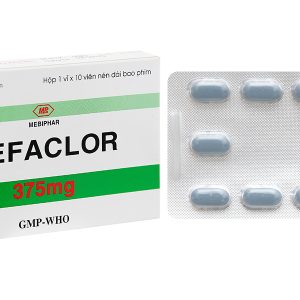 Cefaclor Mediphar 375mg trị nhiễm khuẩn đường hô hấp (1 vỉ x 10 viên)