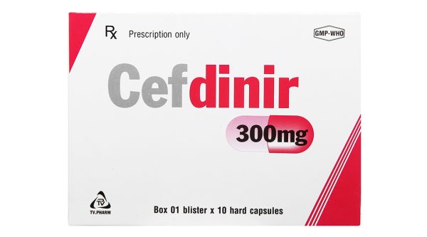 Cefdinir TV.Pharm 300mg trị nhiễm khuẩn (1 vỉ x 10 viên)