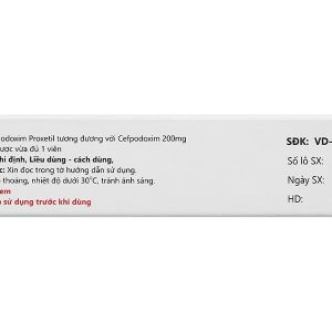 Cefpobiotic 200 điều trị nhiễm khuẩn (2 vỉ x 10 viên)