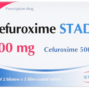 Cefuroxime Stada 500mg trị nhiễm khuẩn (2 vỉ x 5 viên)