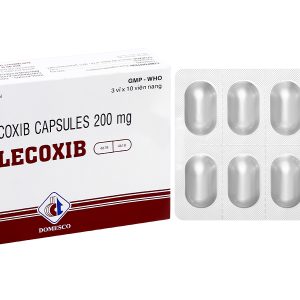 Celecoxib Domesco 200mg trị chứng thoái hóa khớp, viêm khớp dạng thấp (3 vỉ x 10 viên)