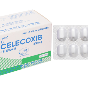Celecoxib Mipharmco 200mg trị chứng thoái hóa khớp, viêm khớp dạng thấp (10 vỉ x 10 viên)