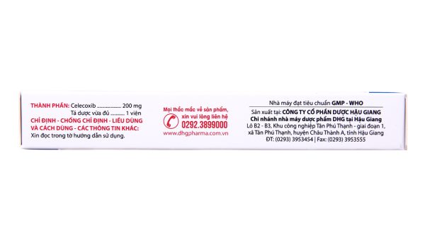 Celosti 200mg giảm đau, kháng viêm xương khớp (2 vỉ x 10 viên)