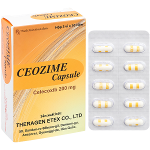 Ceozime Capsule 200mg trị chứng thoái hóa khớp, viêm khớp dạng thấp (3 vỉ x 10 viên)