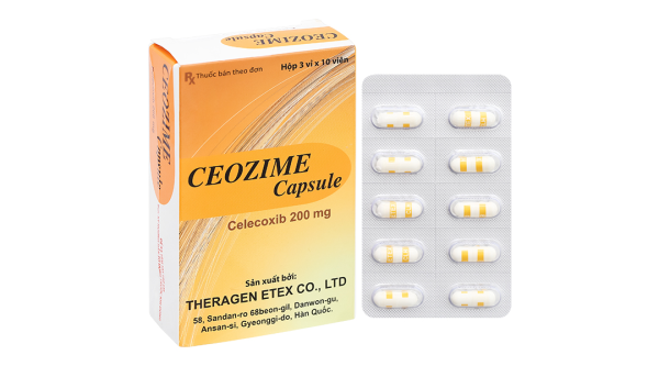 Ceozime Capsule 200mg trị chứng thoái hóa khớp, viêm khớp dạng thấp (3 vỉ x 10 viên)