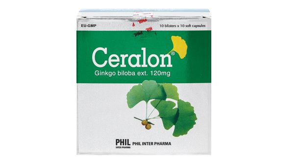Ceralon 120mg tuần hoàn máu não, cải thiện trí nhớ (10 vỉ x 10 viên)