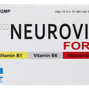 Ceteco Neurovit Fort trị thiếu các vitamin B1, B6, B12 (10 vỉ x 10 viên)