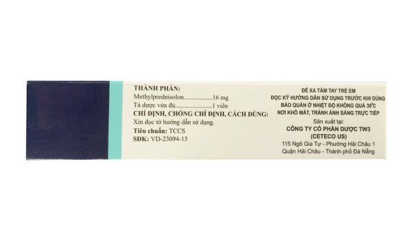 Ceteco Viba 16 chống viêm và giảm miễn dịch (3 vỉ x 10 viên)