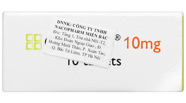 Cetimed 10mg điều trị triệu chứng viêm mũi dị ứng (1 vỉ x 10 viên)
