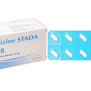 Cetirizine Stada 10mg trị các triệu chứng viêm mũi dị ứng, mày đay (10 vỉ x 10 viên)