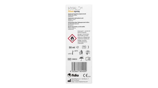 Chai xịt Hyalo4 Silver Spray hỗ trợ điều trị vết thương chai 50ml