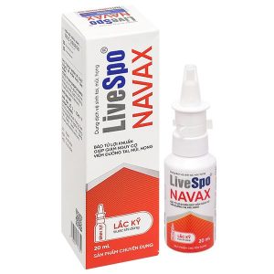 Dung dịch LiveSpo Navax giúp giảm nguy cơ viêm đường tai, mũi, họng chai 20ml