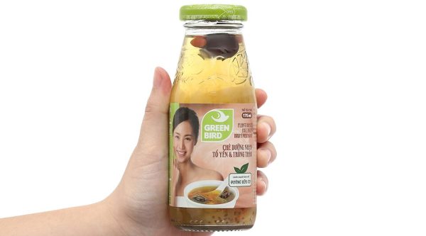 Chè dưỡng nhan tổ yến và trùng thảo Green Bird chai 175ml