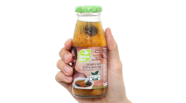 Chè dưỡng nhan tổ yến và trùng thảo Green Bird chai 175ml