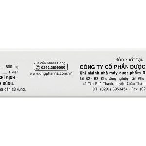 Cifga 500mg trị các trường hợp nhiễm khuẩn (2 vỉ x 10 viên)
