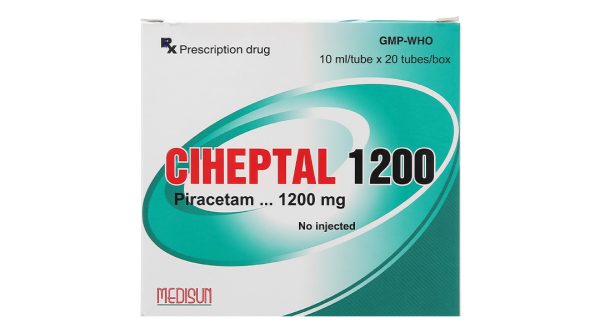 Dung dịch uống Ciheptal 1200 trị rối loạn nhận thức, chóng mặt (20 ống x 10ml)