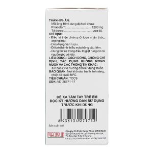 Dung dịch uống Ciheptal 1200 trị rối loạn nhận thức, chóng mặt (20 ống x 10ml)