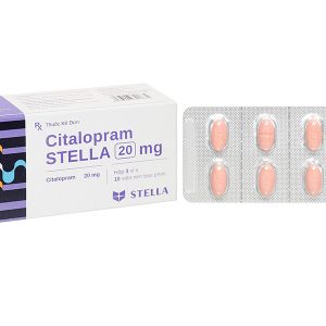 Citalopram Stella 20mg trị trầm cảm và rối loạn hoảng sợ (3 vỉ x 10 viên)