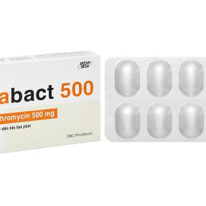 Clabact 500 điều trị nhiễm khuẩn (2 vỉ x 10 viên)