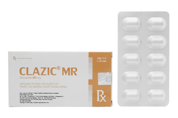 Clazic MR 60mg trị đái tháo đường (3 vỉ x 10 viên)