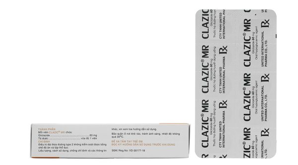 Clazic MR 60mg trị đái tháo đường (3 vỉ x 10 viên)