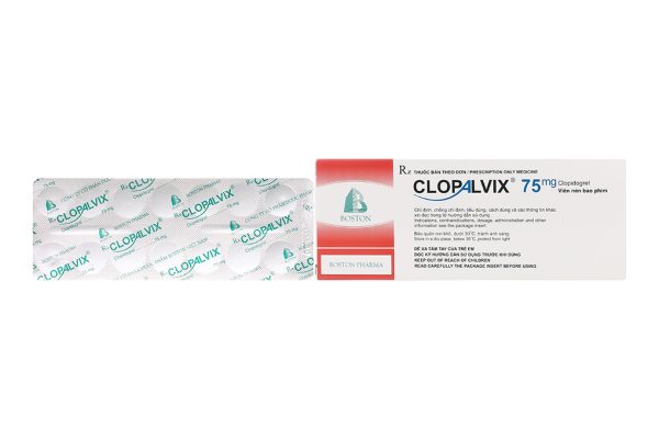 Clopalvix 75mg ngừa xơ vữa động mạch (5 vỉ x 14 viên)