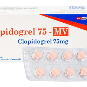 Clopidogrel 75 - MV giảm hay dự phòng huyết khối do xơ vữa động mạch (3 vỉ x 10 viên)