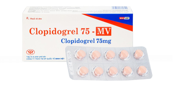 Clopidogrel 75 - MV giảm hay dự phòng huyết khối do xơ vữa động mạch (3 vỉ x 10 viên)