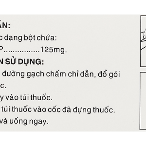 Bột pha hỗn dịch uống Clorfast 125mg trị nhiễm khuẩn (10 gói x 3g)