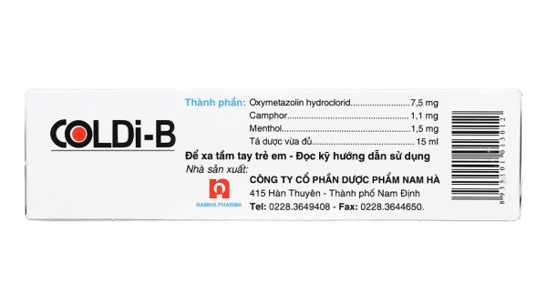 Dung dịch xịt mũi Coldi-B trị viêm xoang, viêm mũi chai 15ml