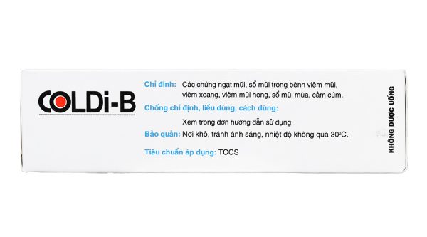 Dung dịch xịt mũi Coldi-B trị viêm xoang, viêm mũi chai 15ml