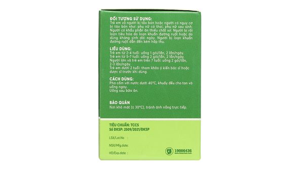 Cốm Bio-acimin Fiber bổ sung lợi khuẩn và chất xơ hộp 30 gói x 4g