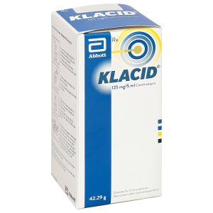 Cốm pha hỗn dịch uống Klacid 125mg/5ml trị nhiễm khuẩn chai 42,29g
