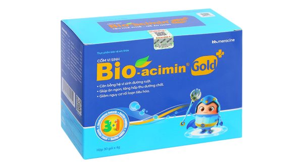Cốm Bio-acimin Gold+ bổ sung lợi khuẩn, vitamin hộp 30 gói x 4g