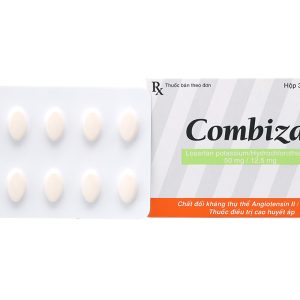 Combizar 50mg/12.5mg trị tăng huyết áp (3 vỉ x 10 viên)