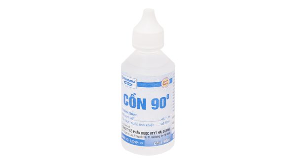 Cồn 90 độ HDPharma sát trùng dụng cụ y tế, vết thương chai 50ml