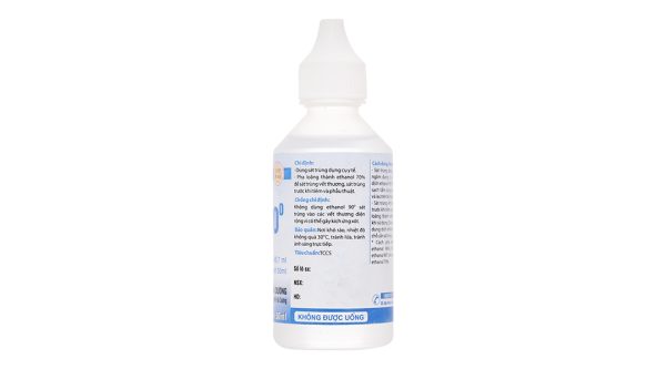 Cồn 90 độ HDPharma sát trùng dụng cụ y tế, vết thương chai 50ml