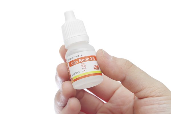 Cồn Boric F.T Pharma 3% phòng viêm tai lọ 10ml