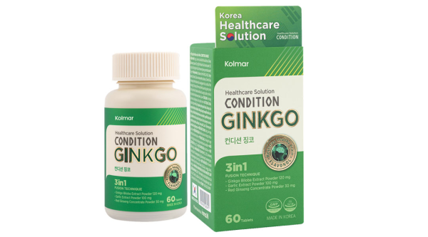 Condition Ginkgo hỗ trợ tuần hoàn não, lưu thông máu chai 60 viên