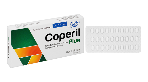 Coperil Plus trị tăng huyết áp (1 vỉ x 30 viên)